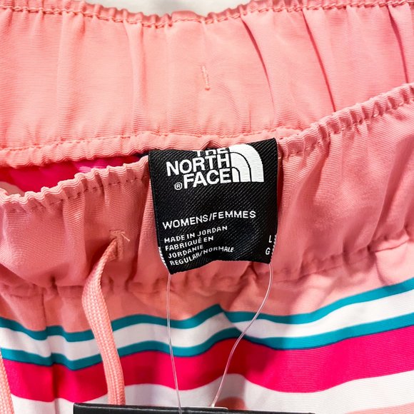 NWT - The North Face Women's Striped Athletic Shorts - Pink, Blue, White - Picture 7 of 10